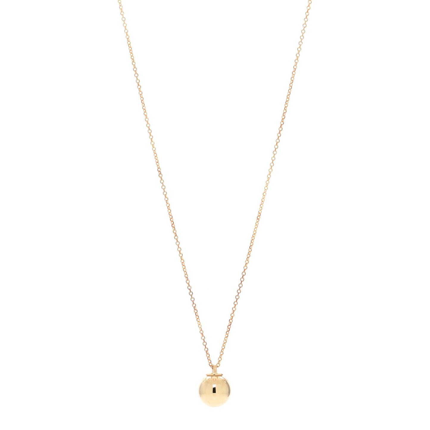 18K Yellow Gold 12.75mm HardWear Ball Pendant Necklace