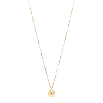 Tiffany 18K Yellow Gold 12.75mm HardWear Ball Pendant Necklace 1 of 5