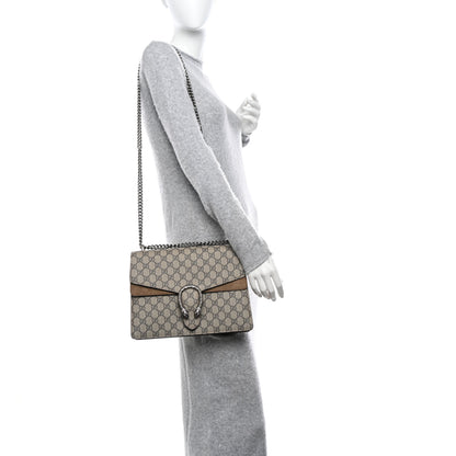 Gucci GG Supreme Monogram Medium Dionysus Shoulder Bag Taupe 2 of 10
