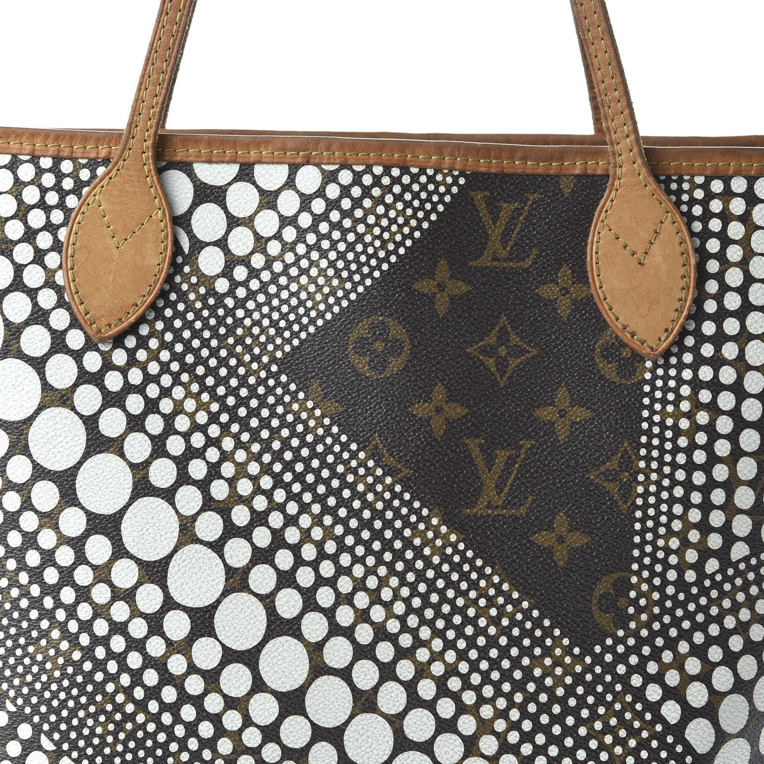 Louis Vuitton Monogram Kusama Waves Neverfull MM White 19 of 21