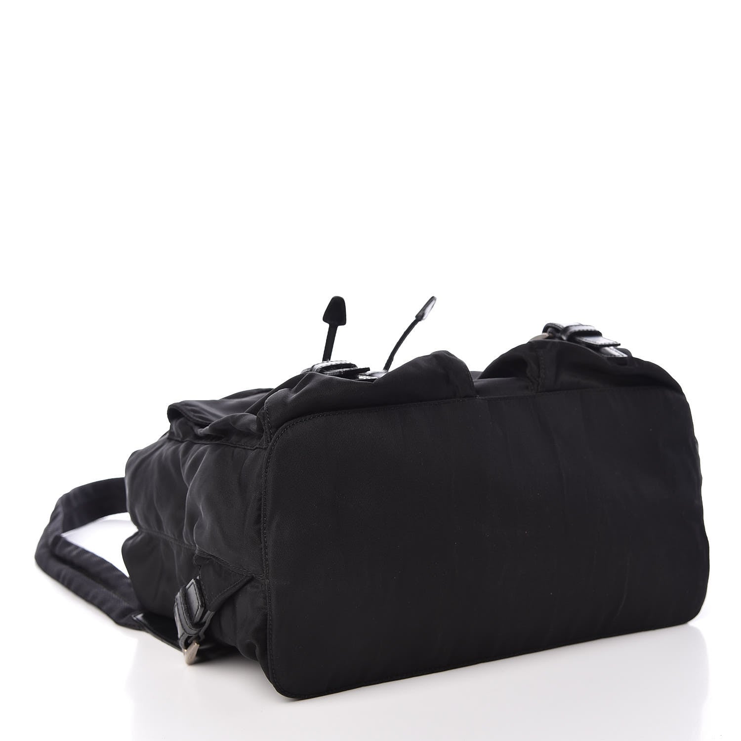 Prada Nylon Vela Medium Backpack Black 4 of 12