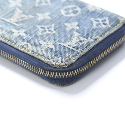 Louis Vuitton Monogram Denim Zippy Wallet Blue 14 of 15