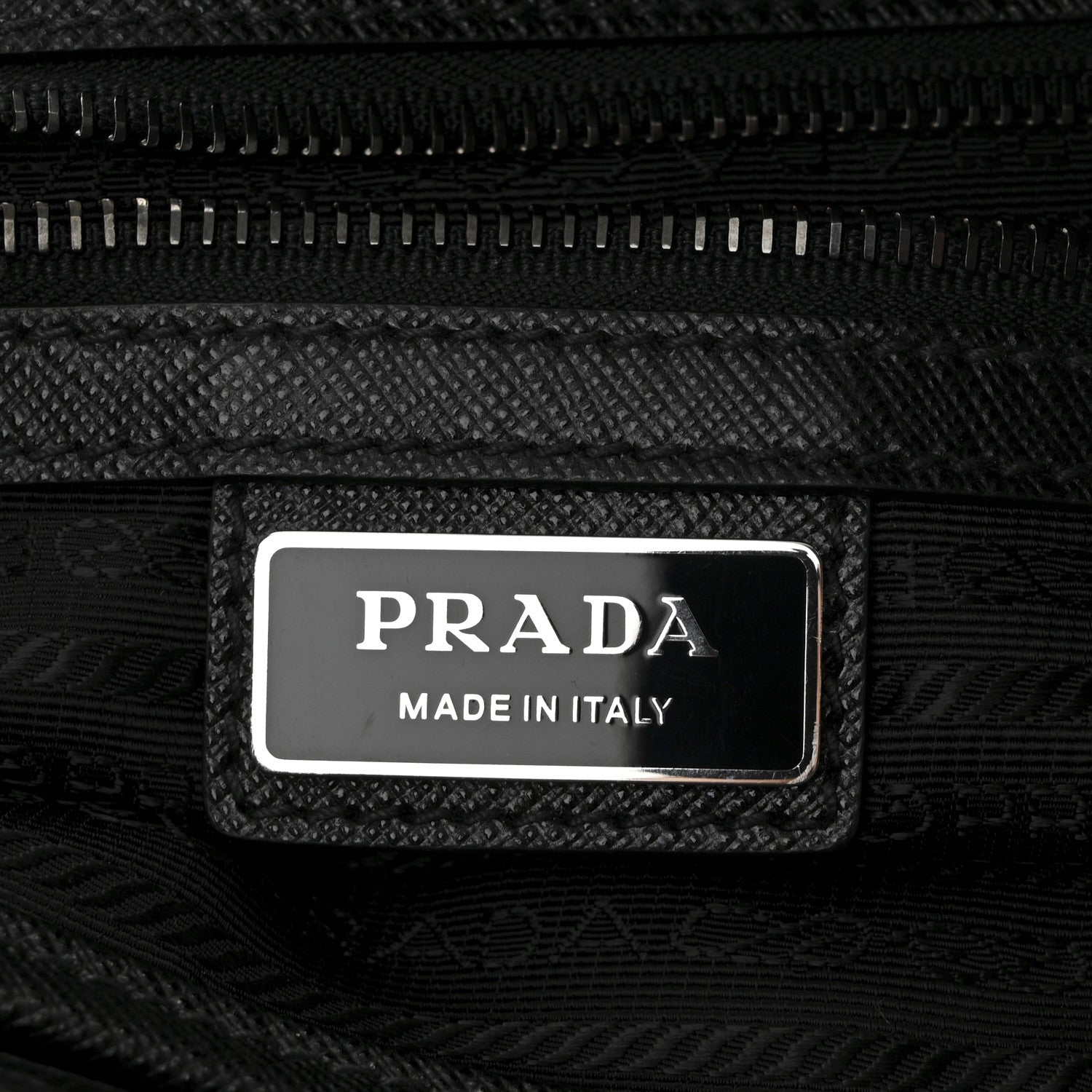 Prada Tessuto Nylon Saffiano Briefcase Black 8 of 12