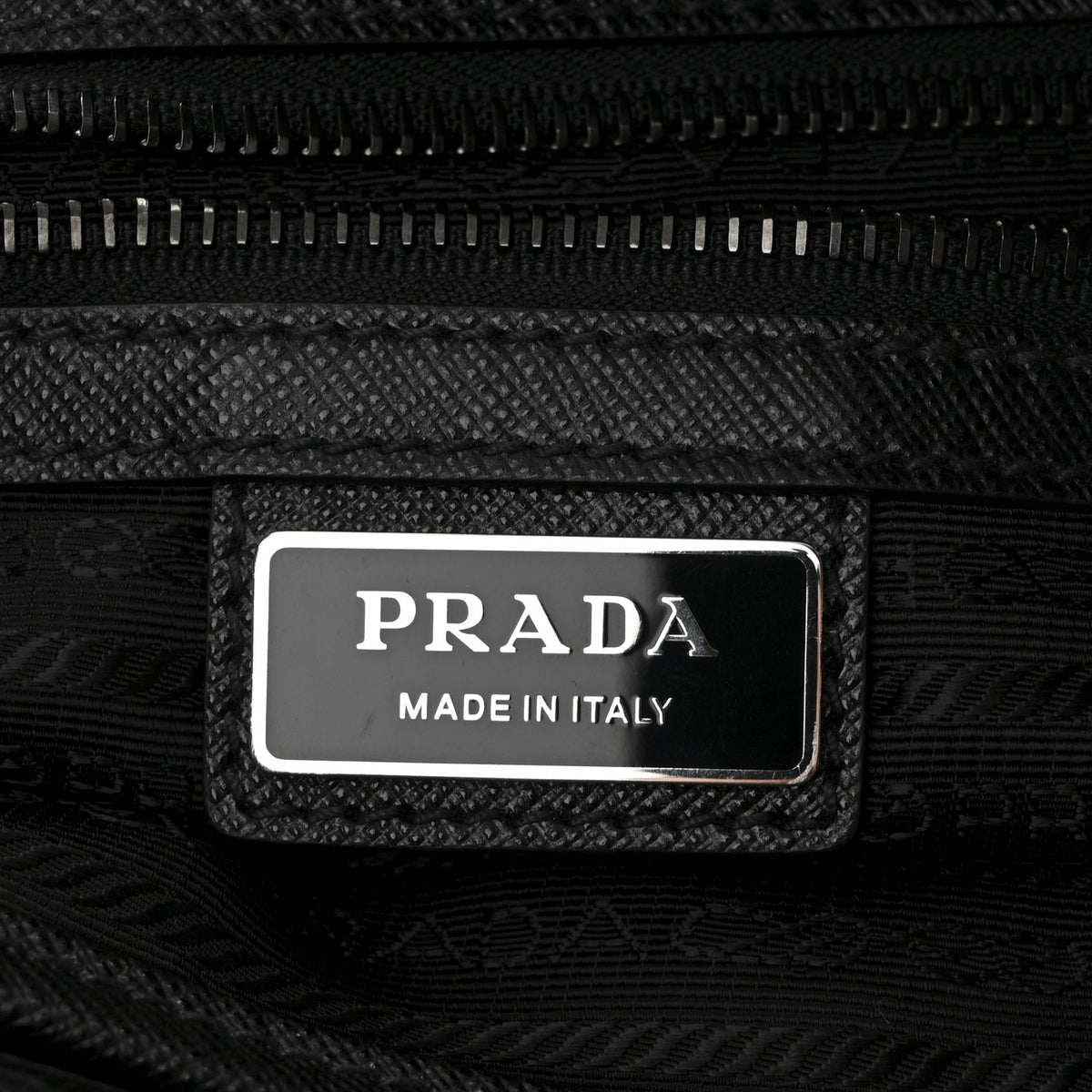 Prada Tessuto Nylon Saffiano Briefcase Black 8 of 12