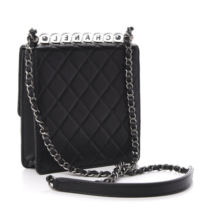 Chanel Lambskin Quilted Chic Pearls Flap Black 3 of 10