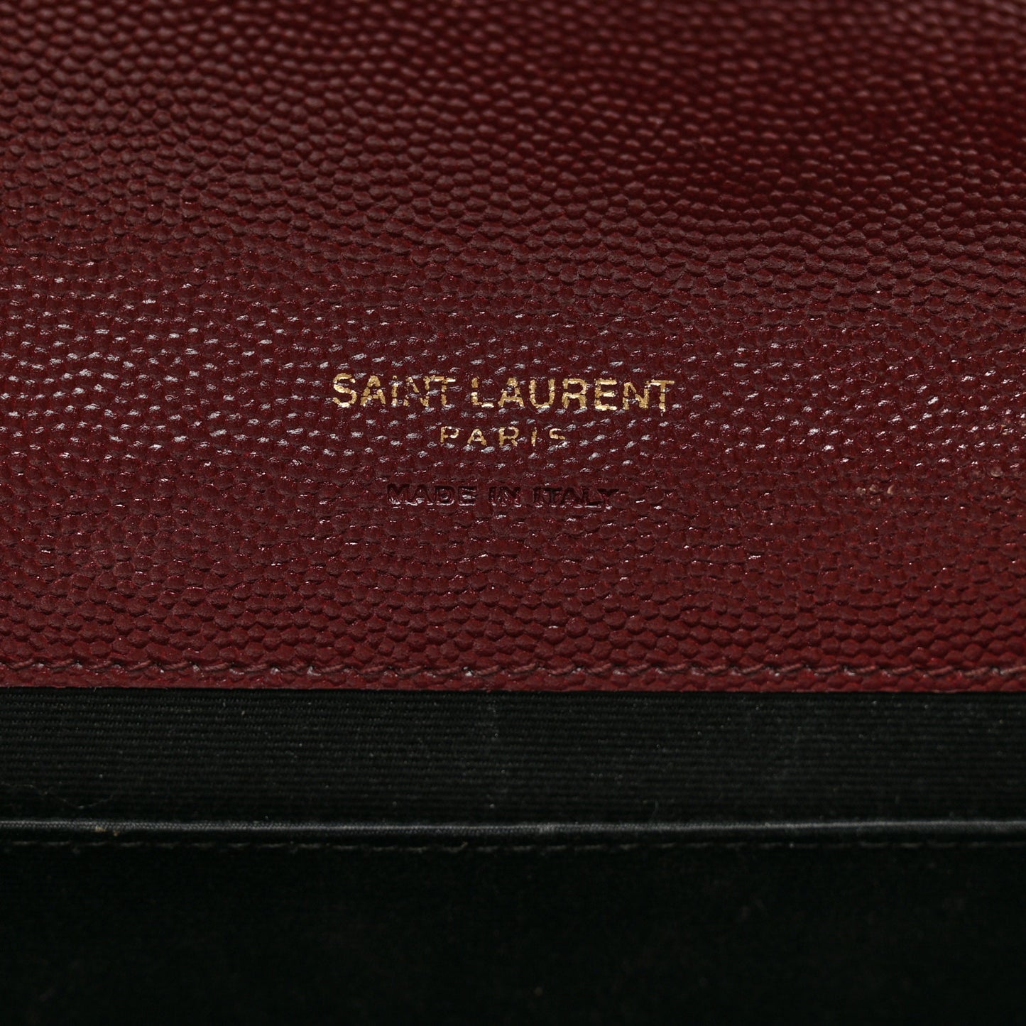 Grain De Poudre Matelasse Chevron Monogram Envelope Clutch Palissandre