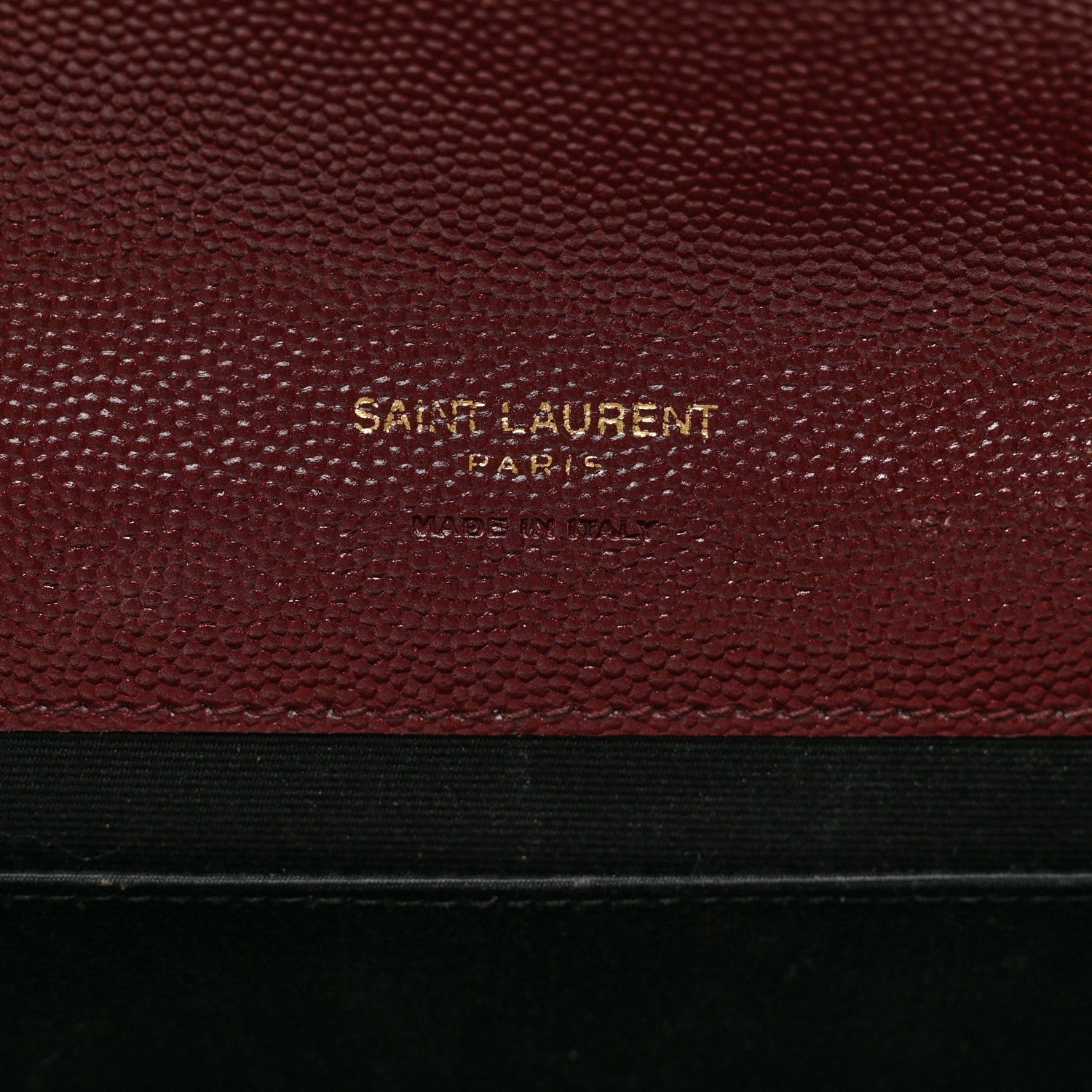 Saint Laurent Grain De Poudre Matelasse Chevron Monogram Envelope Clutch Palissandre 6 of 8