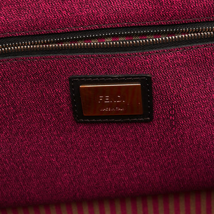 Fendi Zucca Spalmati Medium Roll Tote Tobacco Fuxia 6 of 10