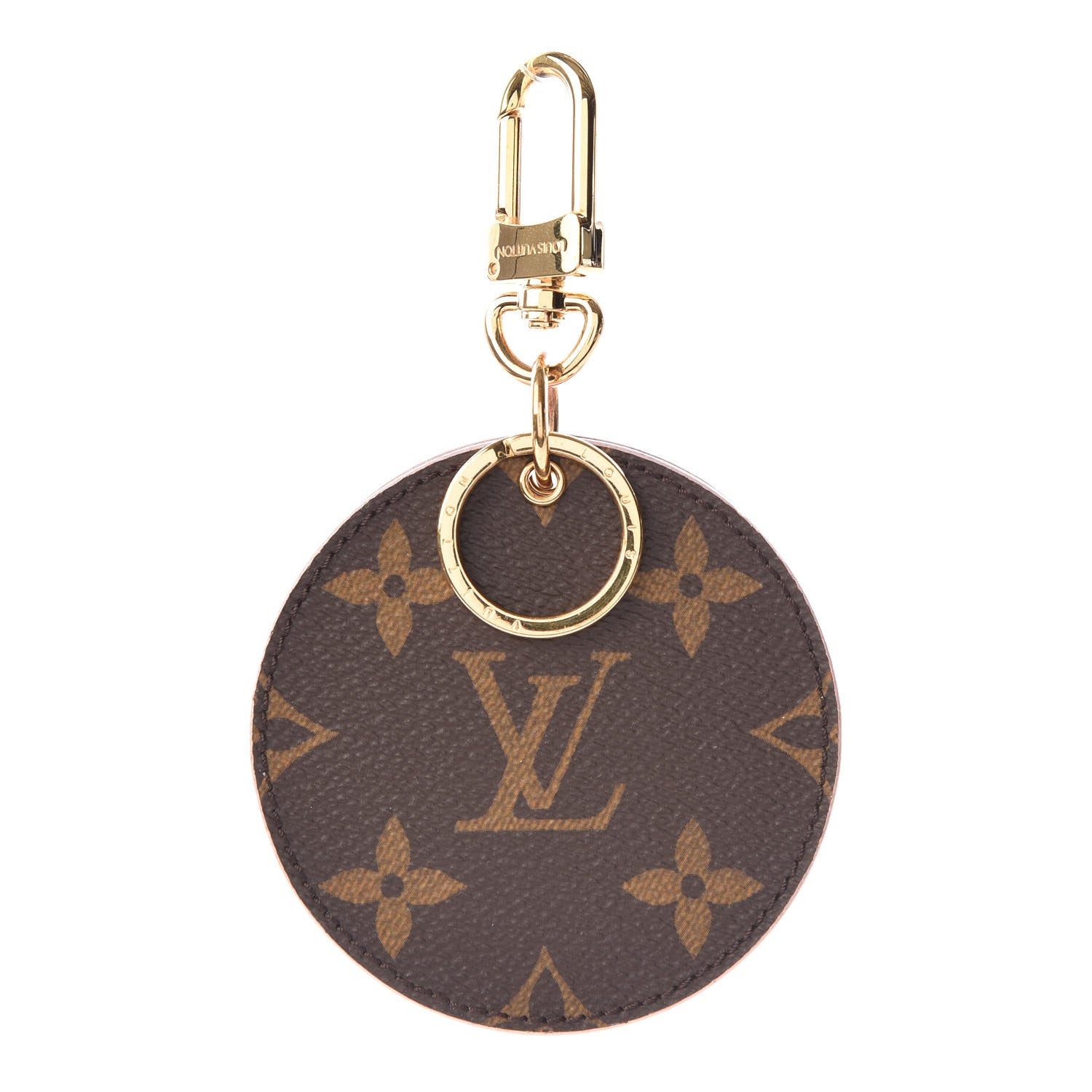 Louis Vuitton Monogram LV Mirror Bag Charm Key Holder Rose Ballerine 1 of 5