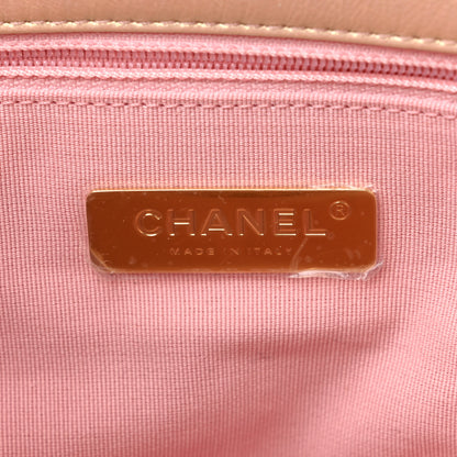 Chanel Iridescent Lambskin Quilted Medium Chanel 19 Flap Pink 5 of 8