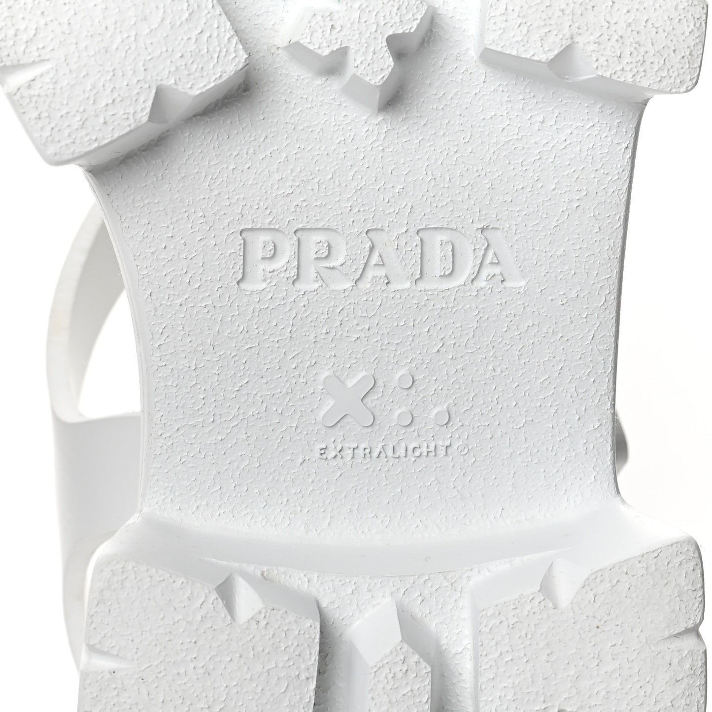 Foam Rubber Metal Triangle Logo Monolith 55mm Cage Sandals 41 White