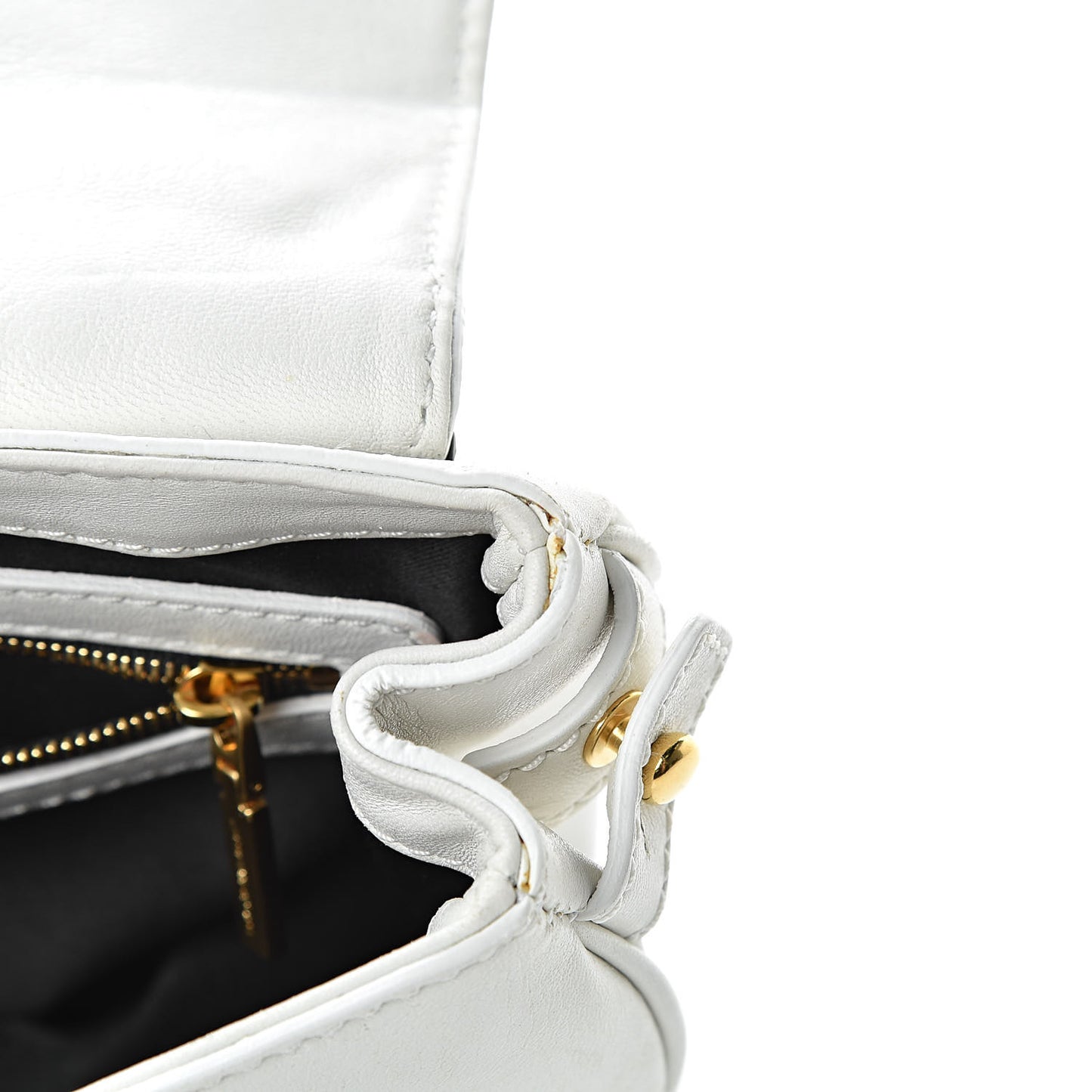 Calfskin Vanitas Crossbody Bag White