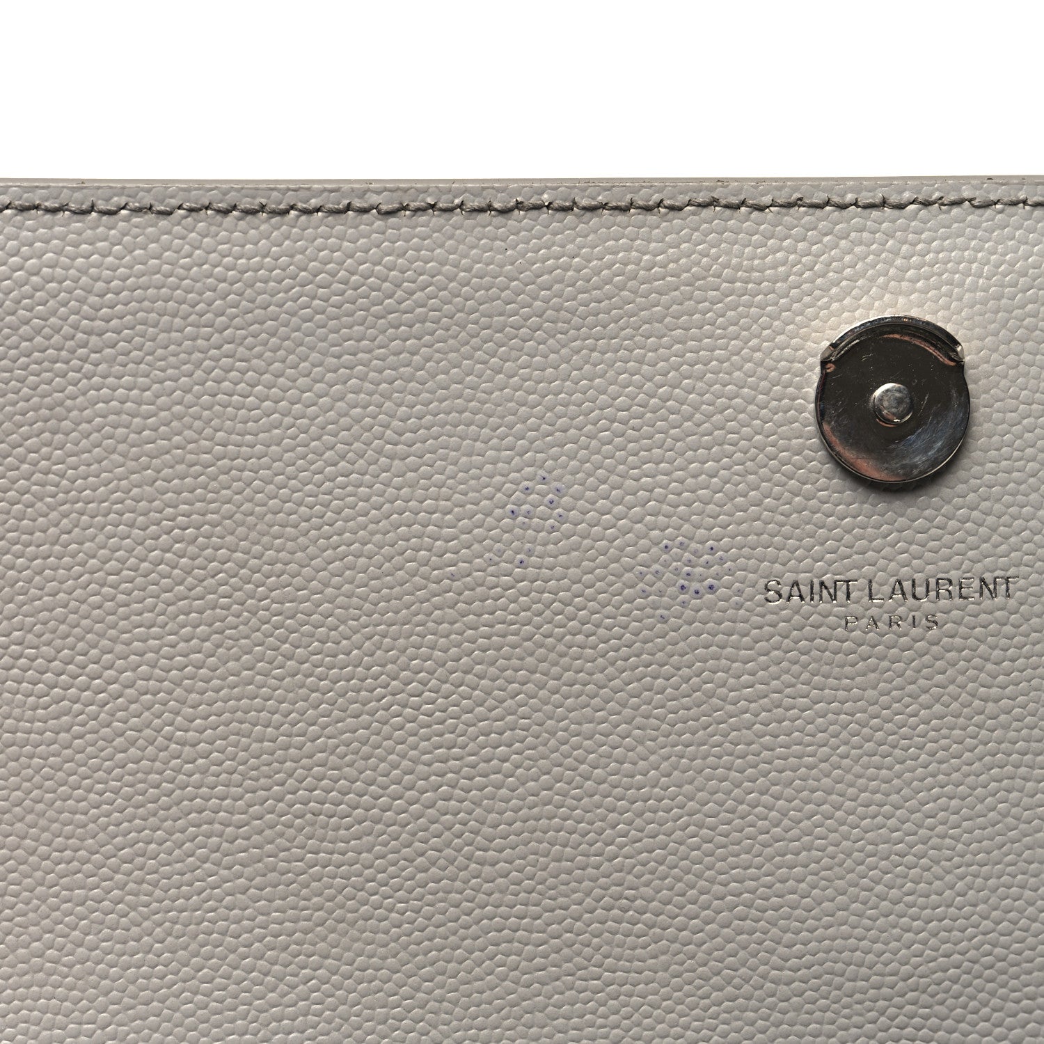 Saint Laurent Grain De Poudre Medium Classic Monogram Kate Satchel Souris 11 of 14
