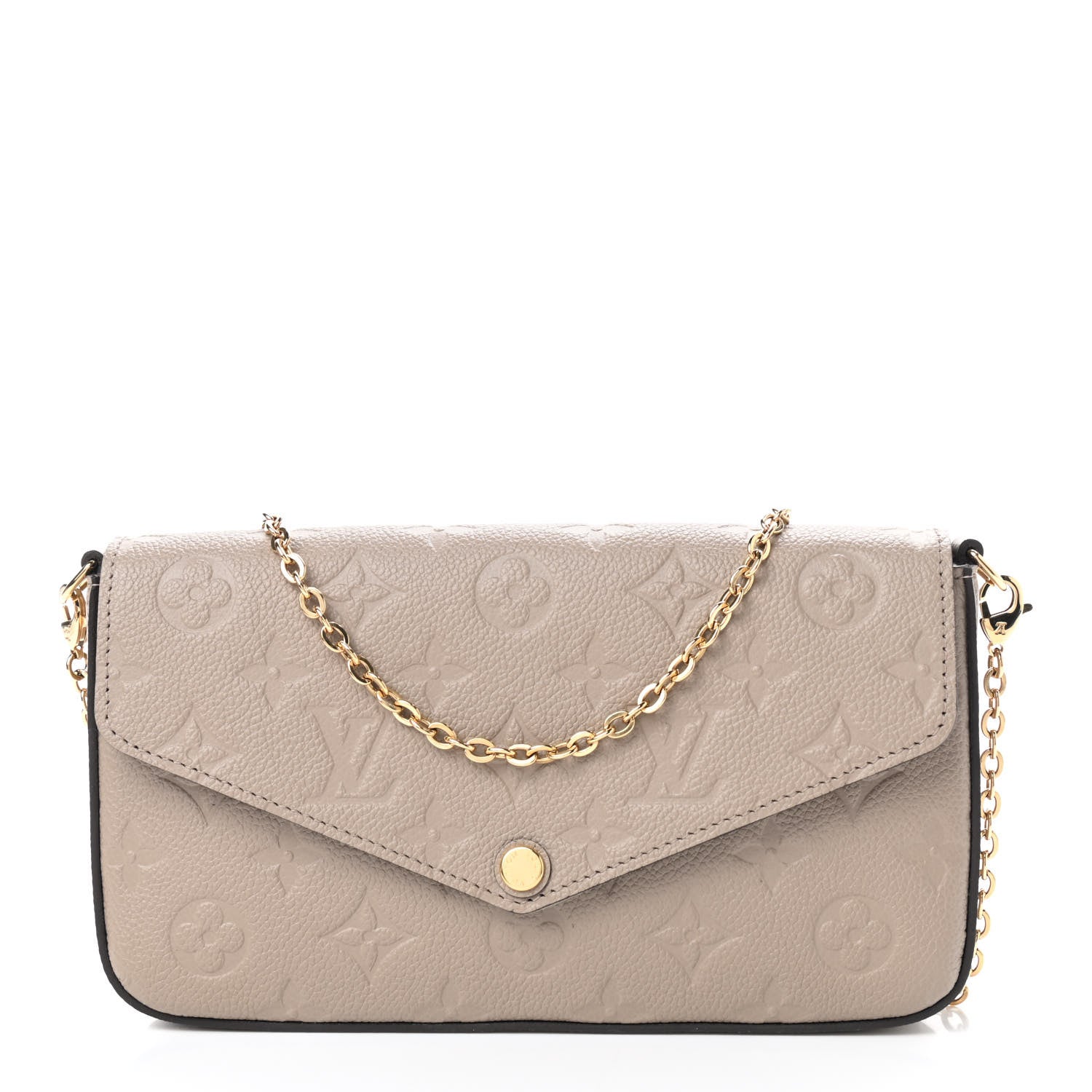 Louis Vuitton Empreinte Pochette Felicie Chain Wallet Tourterelle 1 of 8