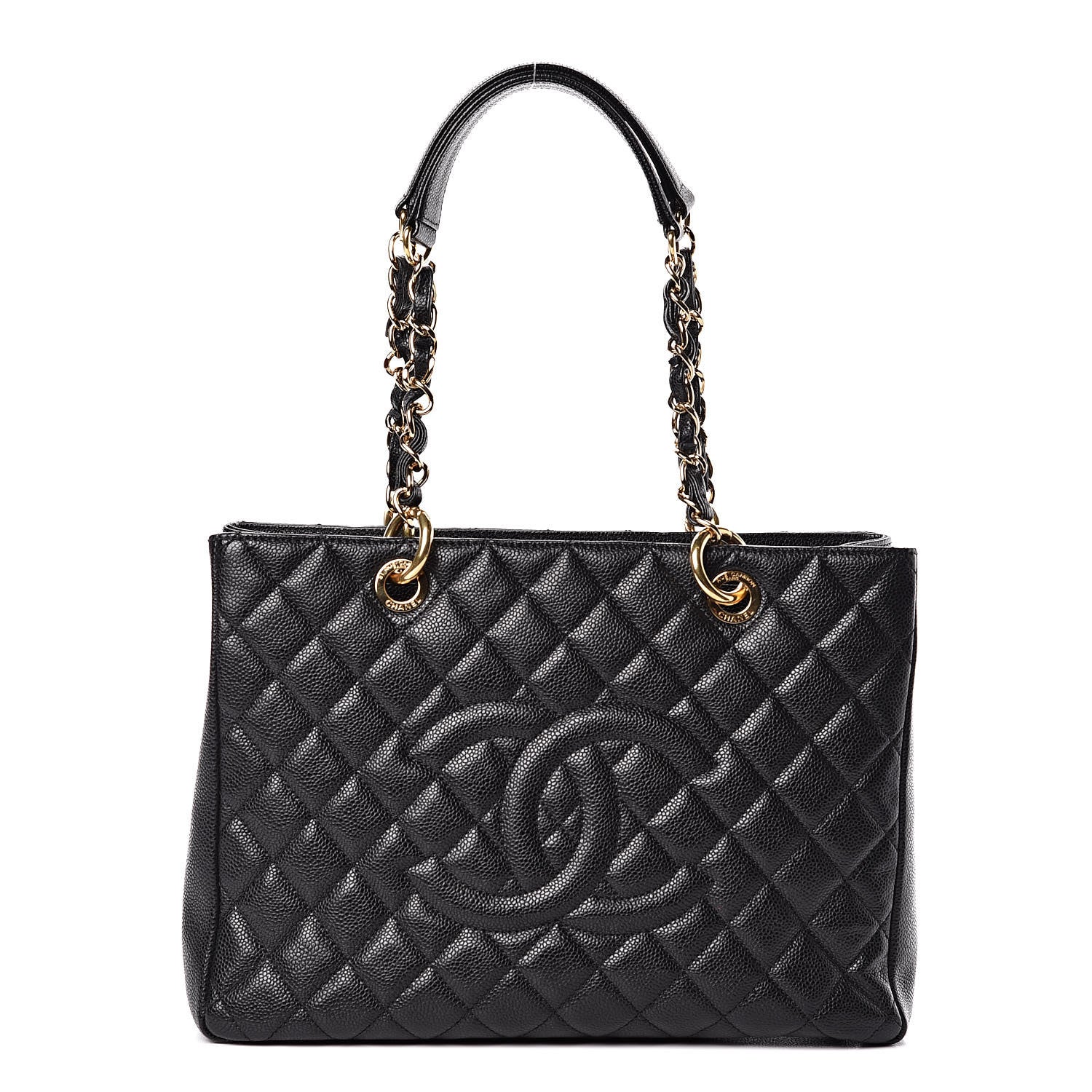 Chanel Caviar Quilted Grand Shopping Tote GST Black 1 of 10
