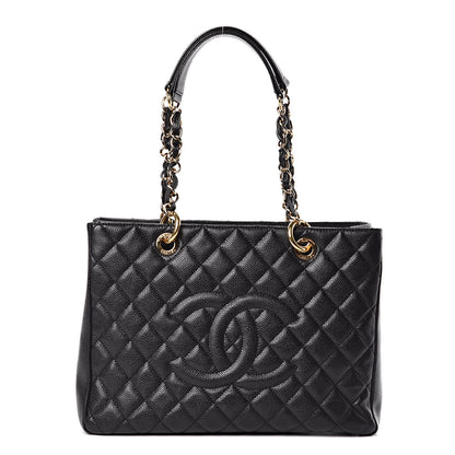 Chanel Caviar Quilted Grand Shopping Tote GST Black 1 of 10