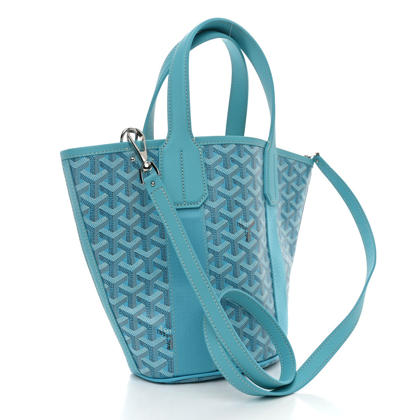 Goyardine Belharra PM Bleu Turquoise