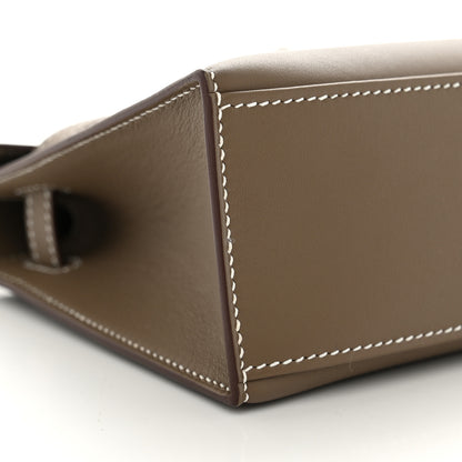 Hermes Swift Kelly Pochette Clutch Etoupe 10 of 10
