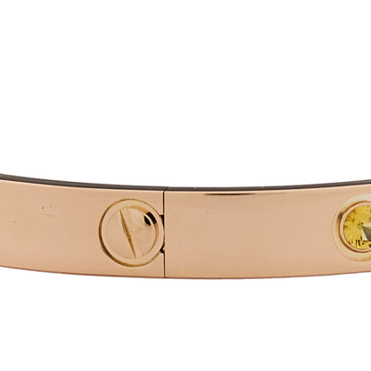 Cartier 18K Pink Gold Sapphire Garnet Amethyst LOVE Bracelet 18 8 of 11