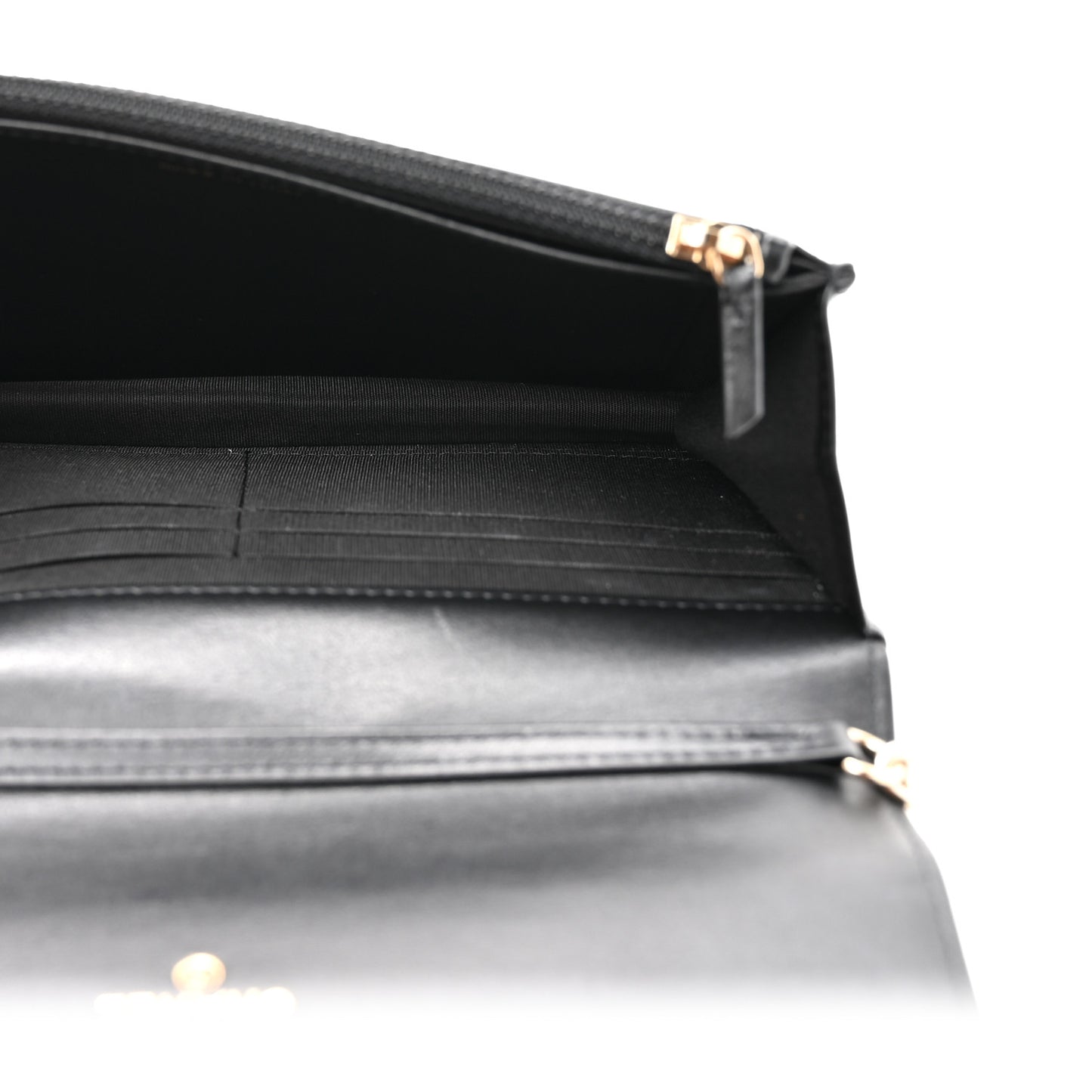 Lambskin Quilted Pearl Wallet On Chain WOC Light Pink Black