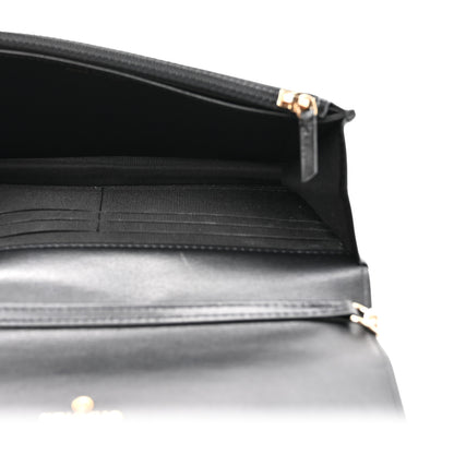 Chanel Lambskin Quilted Pearl Wallet On Chain WOC Light Pink Black 5 of 11