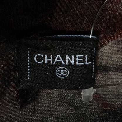 Chanel Cashmere CC Street Art Stole Red Black 6 of 6