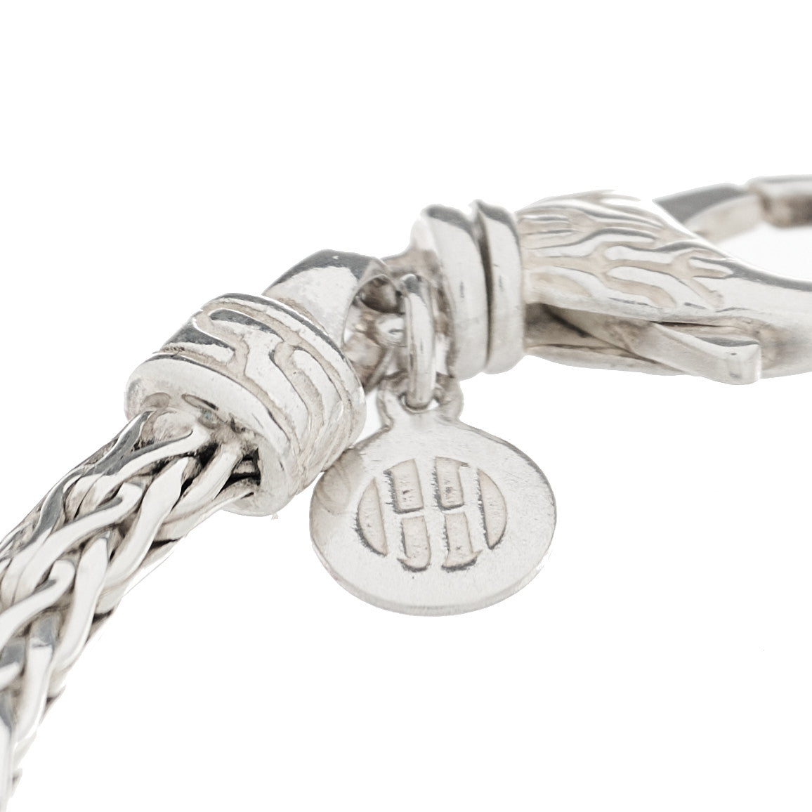 John Hardy Sterling Silver Manah Classic Chain Heart Station Bracelet 3 of 4