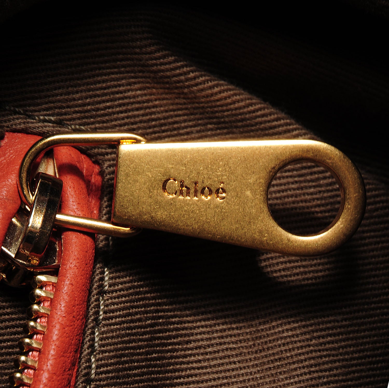Chloe Calfskin Large Marcie Satchel Red Bush 9 of 12