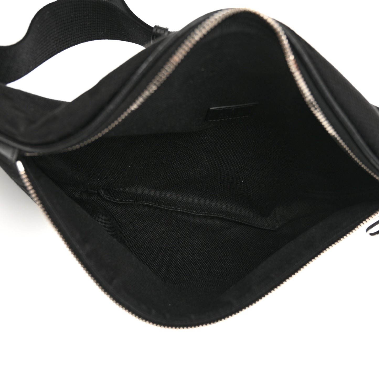 Monogram Jumbo GG Textured Dollar Calfskin Web Belt Bag Black