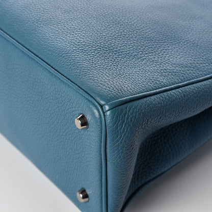 Christian Dior Bullcalf Large Diorissimo Tote Blue 21 of 24