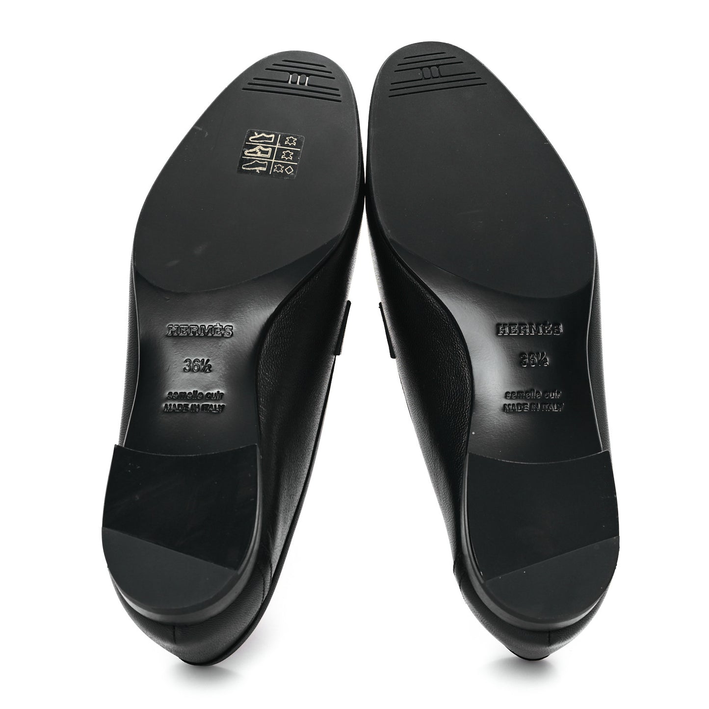 Goatskin Womens Paris Loafers 36.5 Black