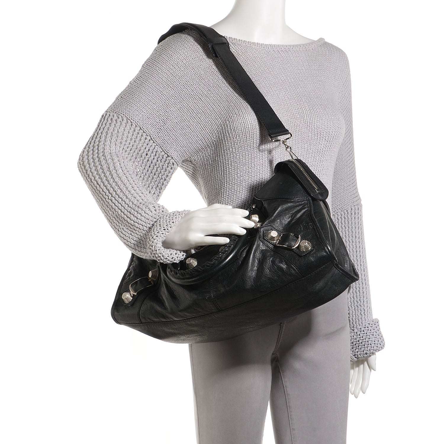 Balenciaga Agneau Giant 21 Silver Hardware Part Time Black 2 of 13