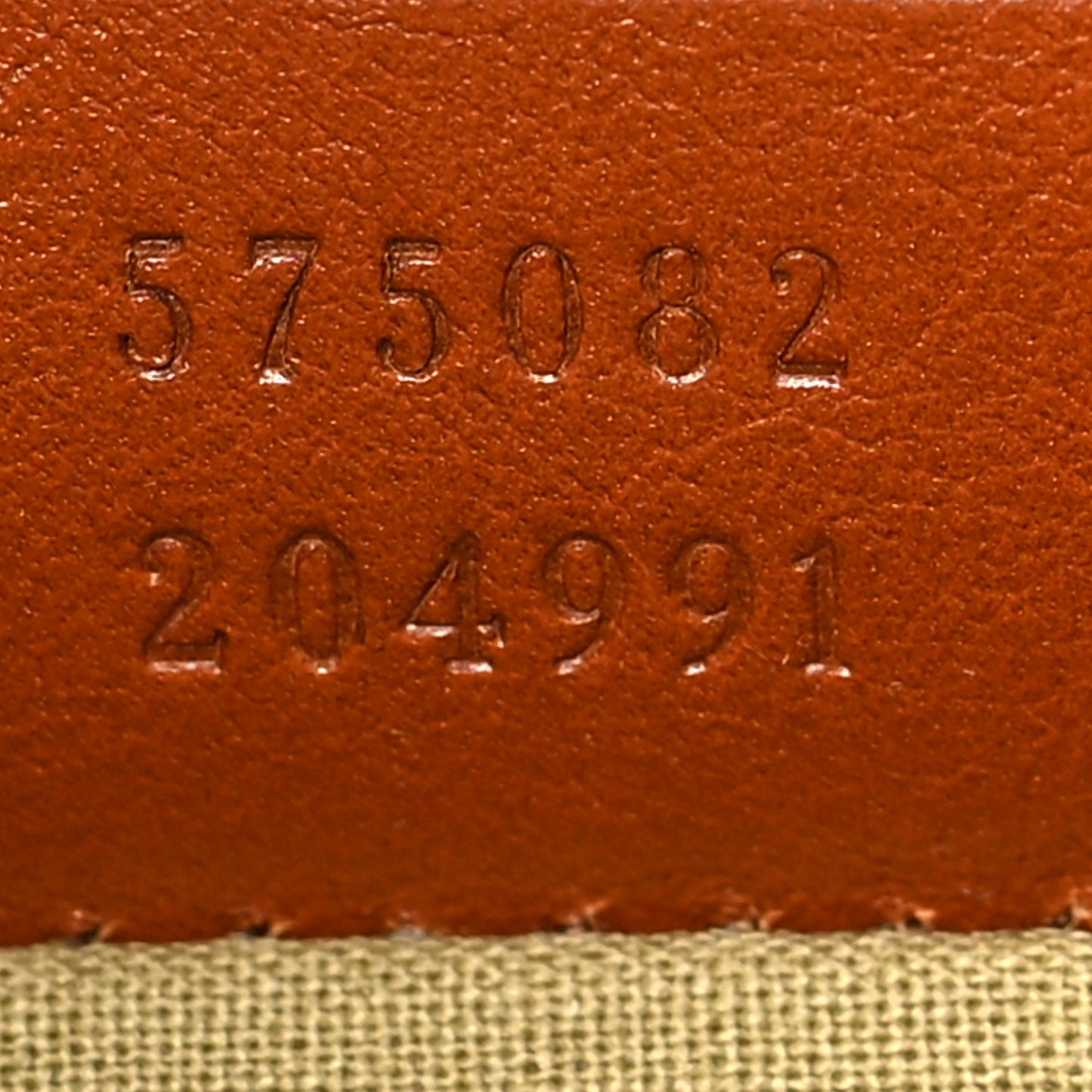 Vintage Canvas Web Belt Bag Sand Cuir