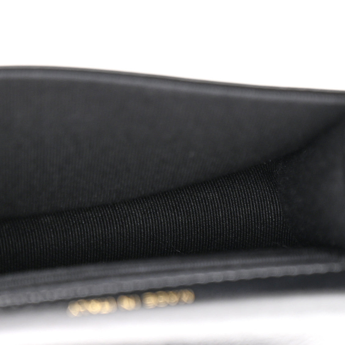 Chanel Shiny Crumpled Calfskin Quilted 31 Card Holder Wallet Black 5 of 9