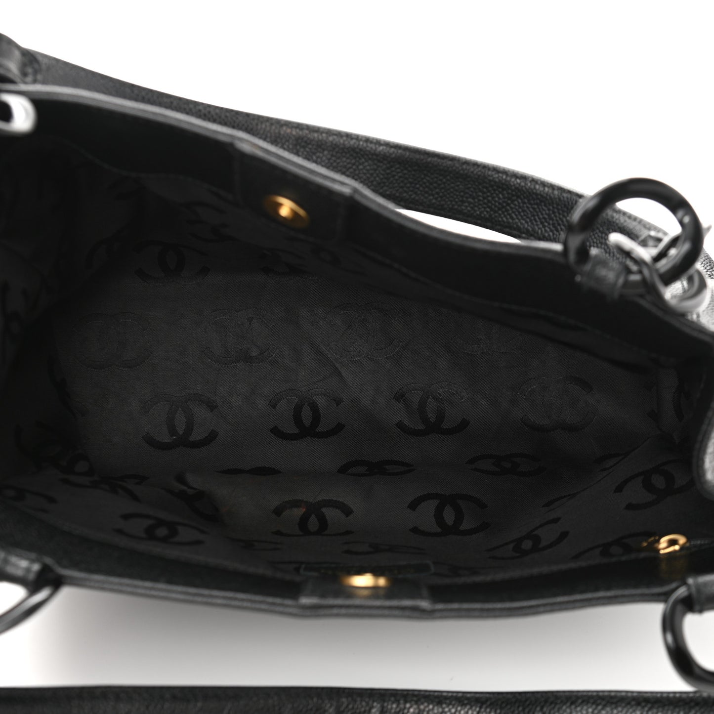 Caviar Bekko Chain Tote Black