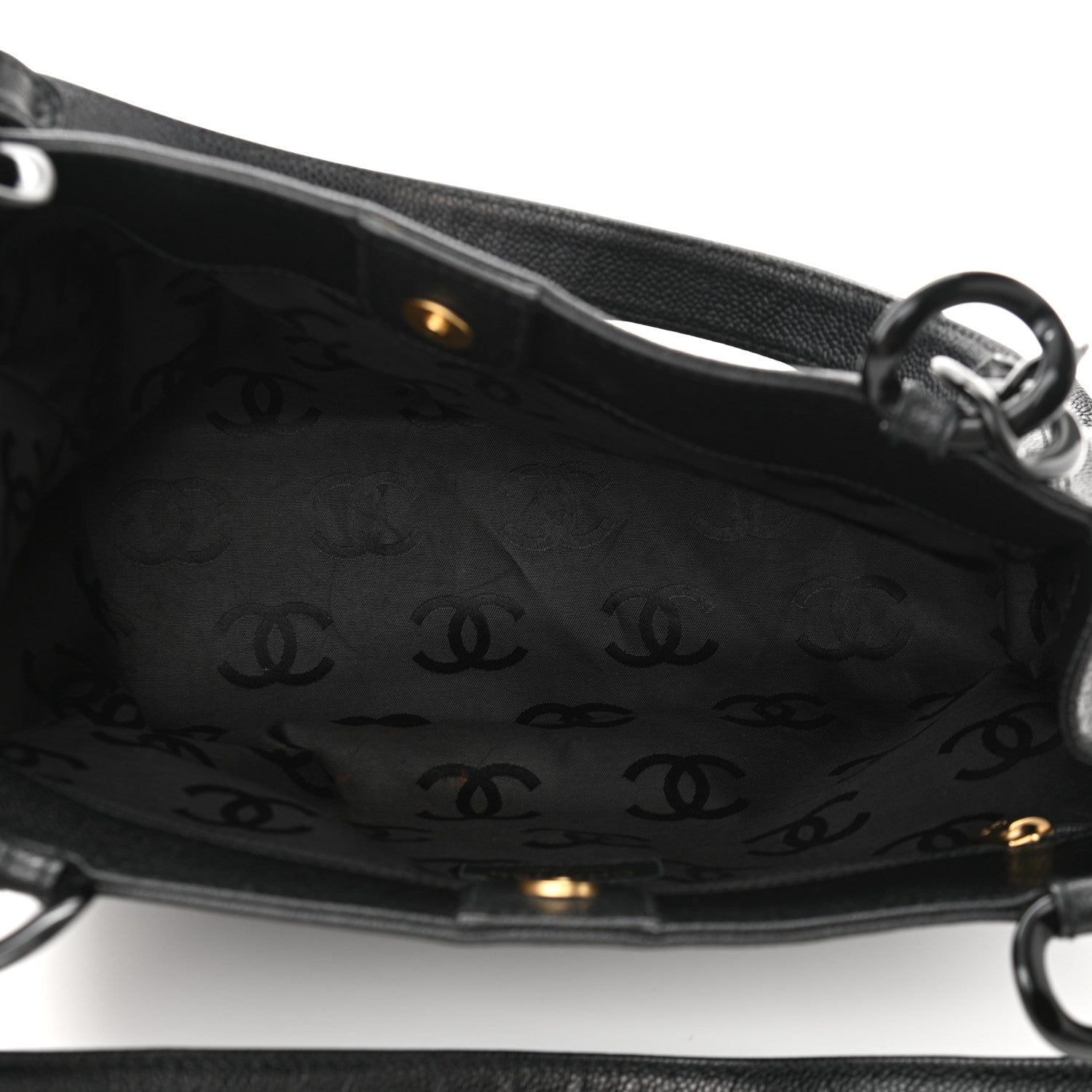 Chanel Caviar Bekko Chain Tote Black 4 of 9
