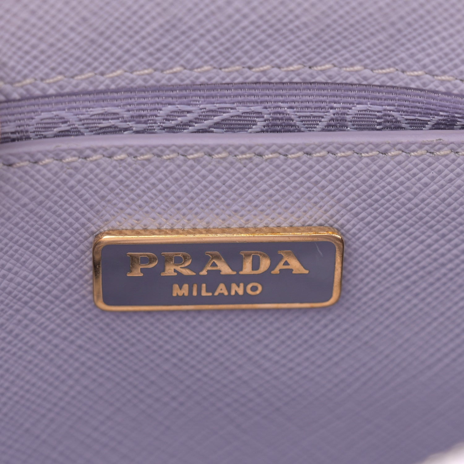 Prada Saffiano Lux Mini Promenade Tote Glicine Glicine 6 of 10
