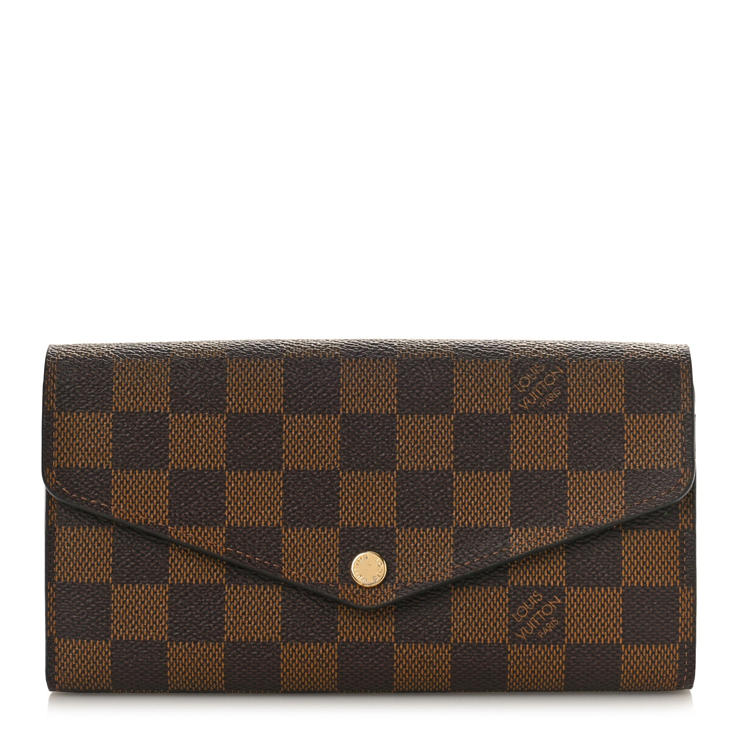 Louis Vuitton Damier Ebene Sarah Wallet NM 1 of 8