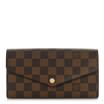 Louis Vuitton Damier Ebene Sarah Wallet NM 1 of 8