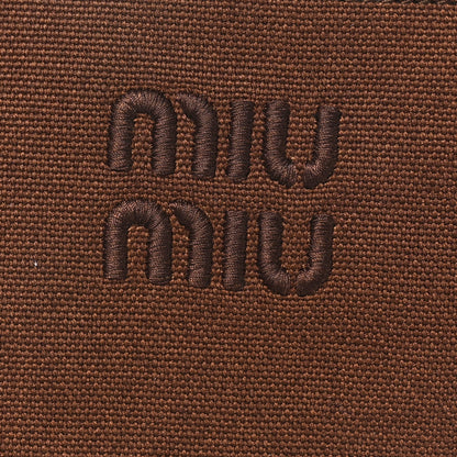 Miu Miu Raffia Crochet Woven Hobo Cacao Naturale 6 of 9