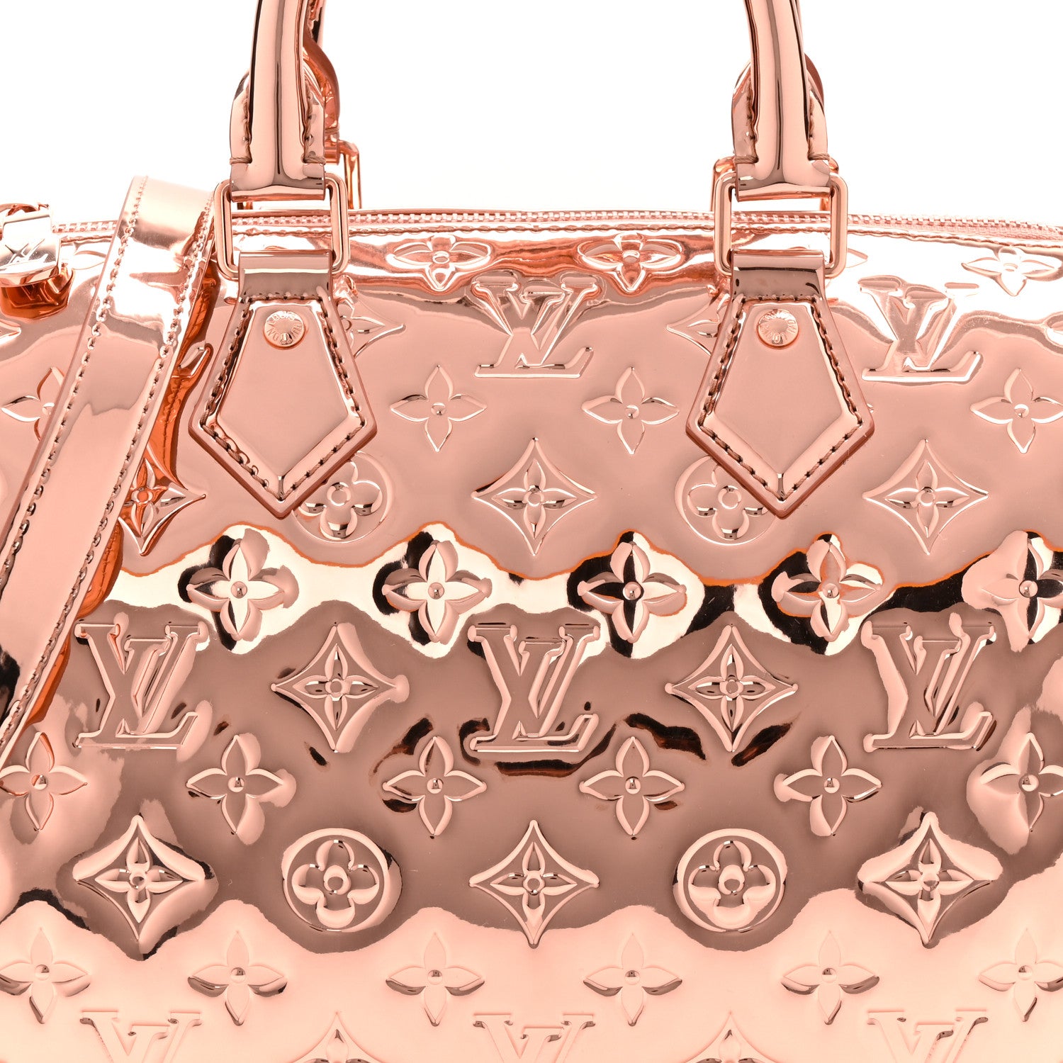 Louis Vuitton Monogram Miroir Speedy Bandouliere 25 Copper 1871322