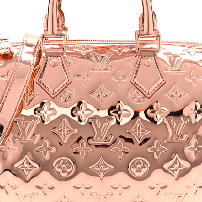 Louis Vuitton Monogram Miroir Speedy Bandouliere 25 Copper 13 of 17