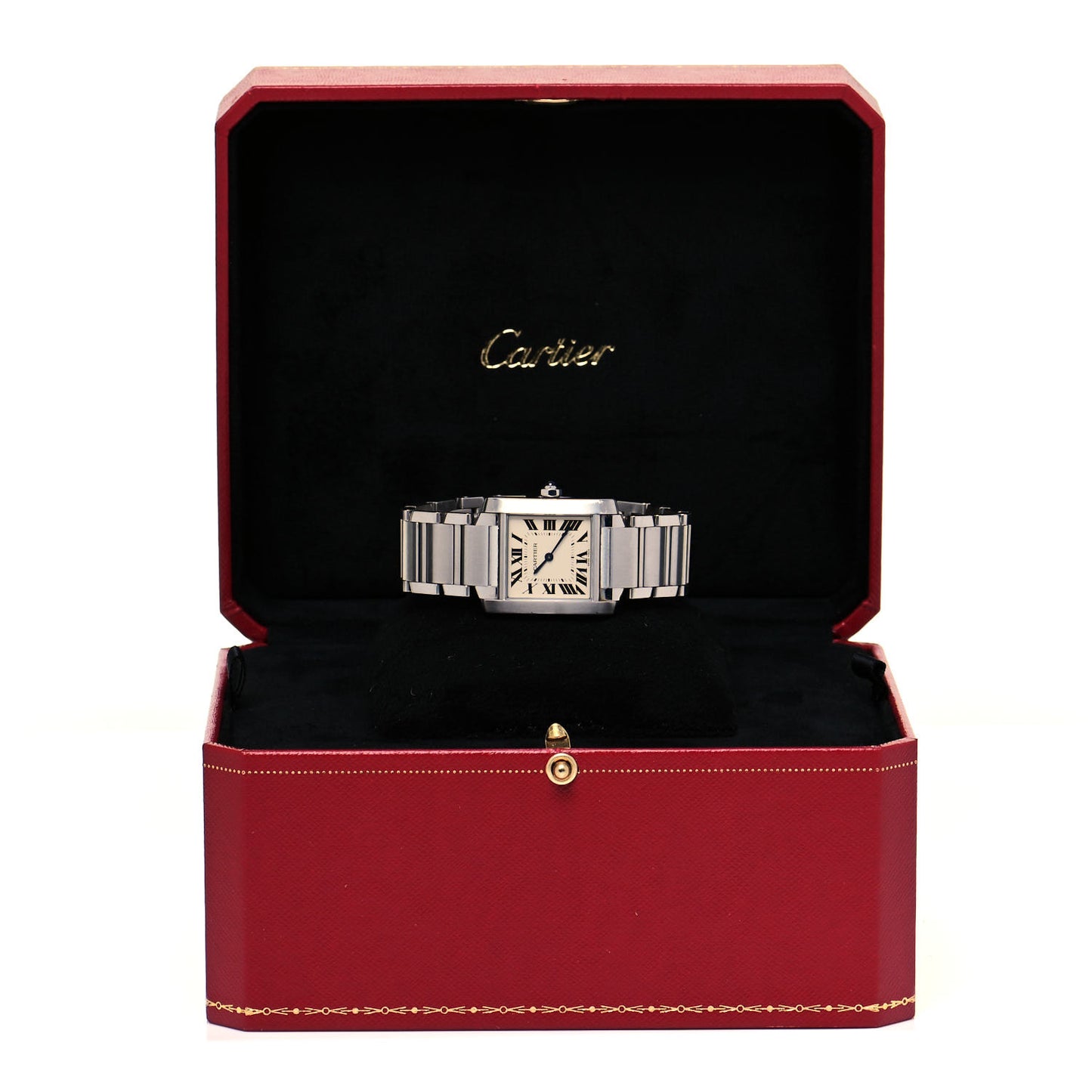 Stainless Steel 25mm Tank Francaise Quartz Watch