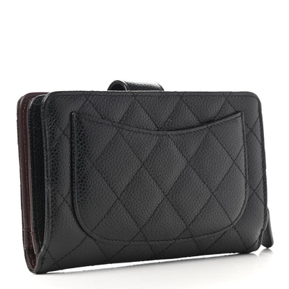 Chanel Caviar Quilted CC French Wallet Black 3 of 8