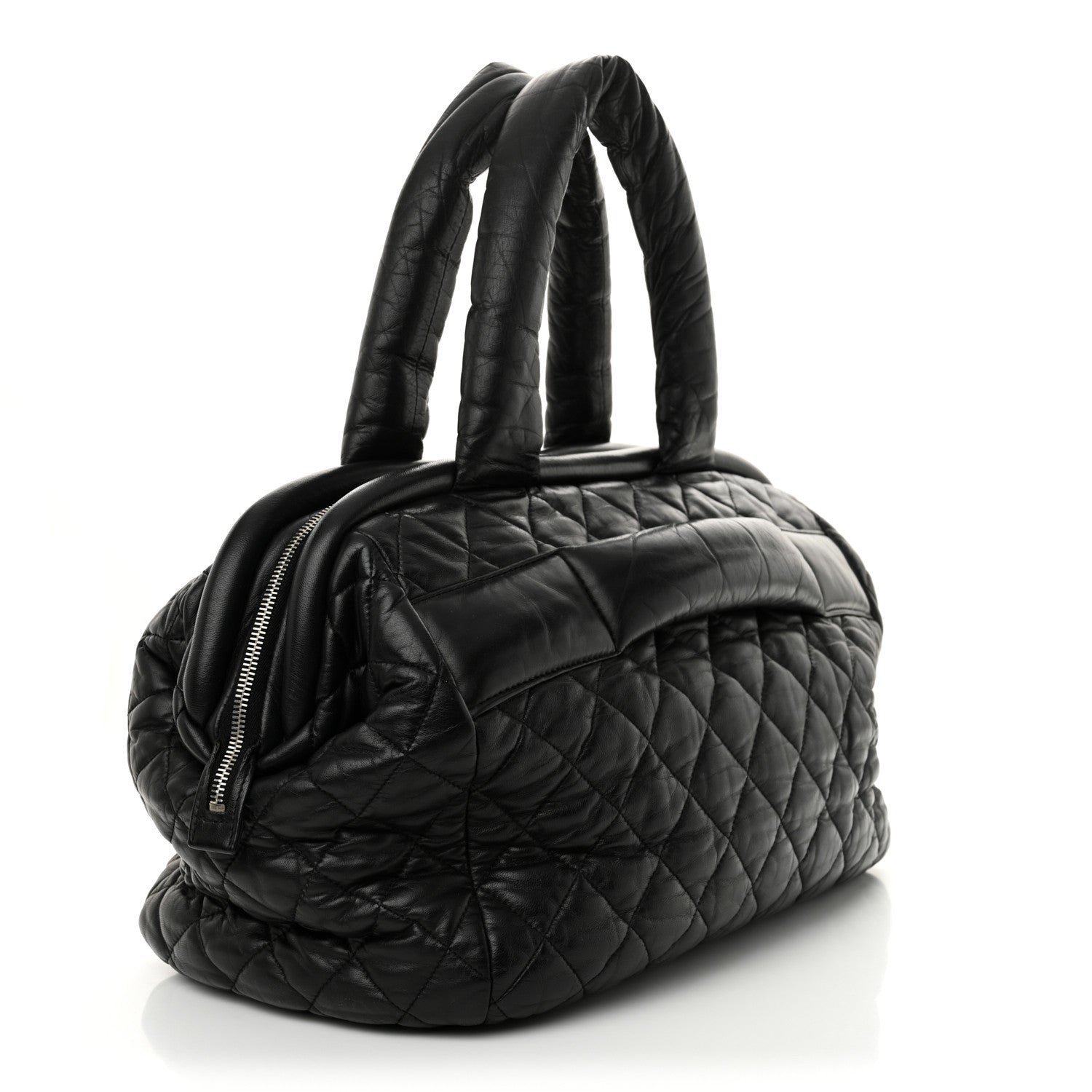 Chanel Lambskin Coco Cocoon Bowler Black 3 of 12