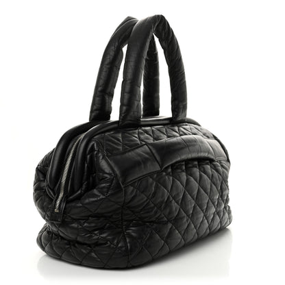 Chanel Lambskin Coco Cocoon Bowler Black 3 of 12