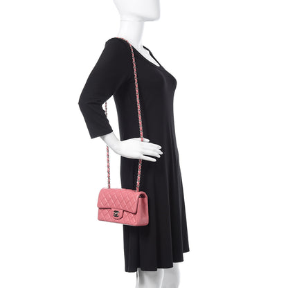 Chanel Lambskin Quilted Mini Rectangular Flap Pink 2 of 11