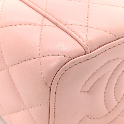 Chanel Lambskin Quilted Mini Sweet Camellia Vanity Case With Chain Pink 12 of 14