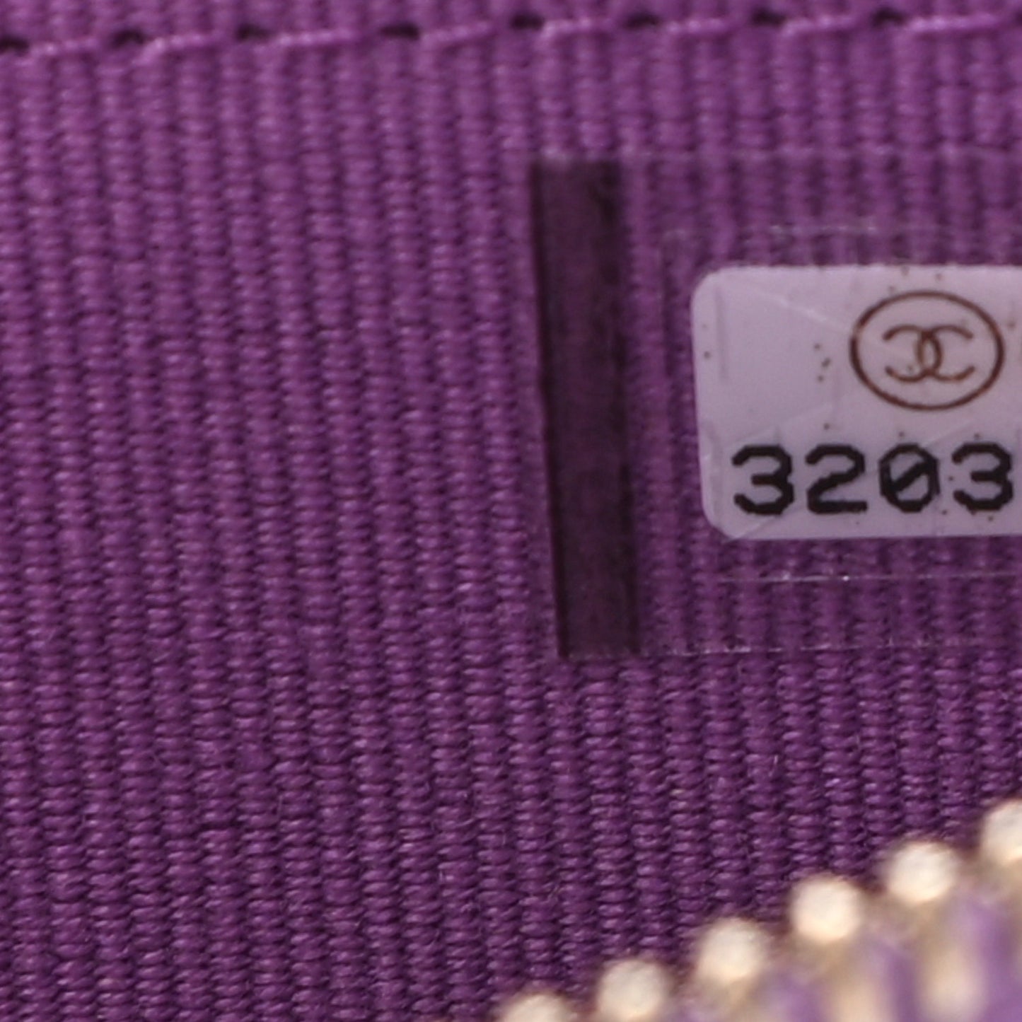 Caviar Quilted Zip Around Coin Purse Wallet Purple