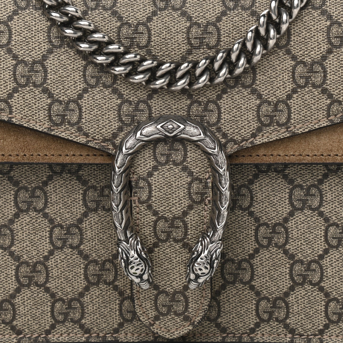 GG Supreme Monogram Mini Dionysus Shoulder Bag Taupe